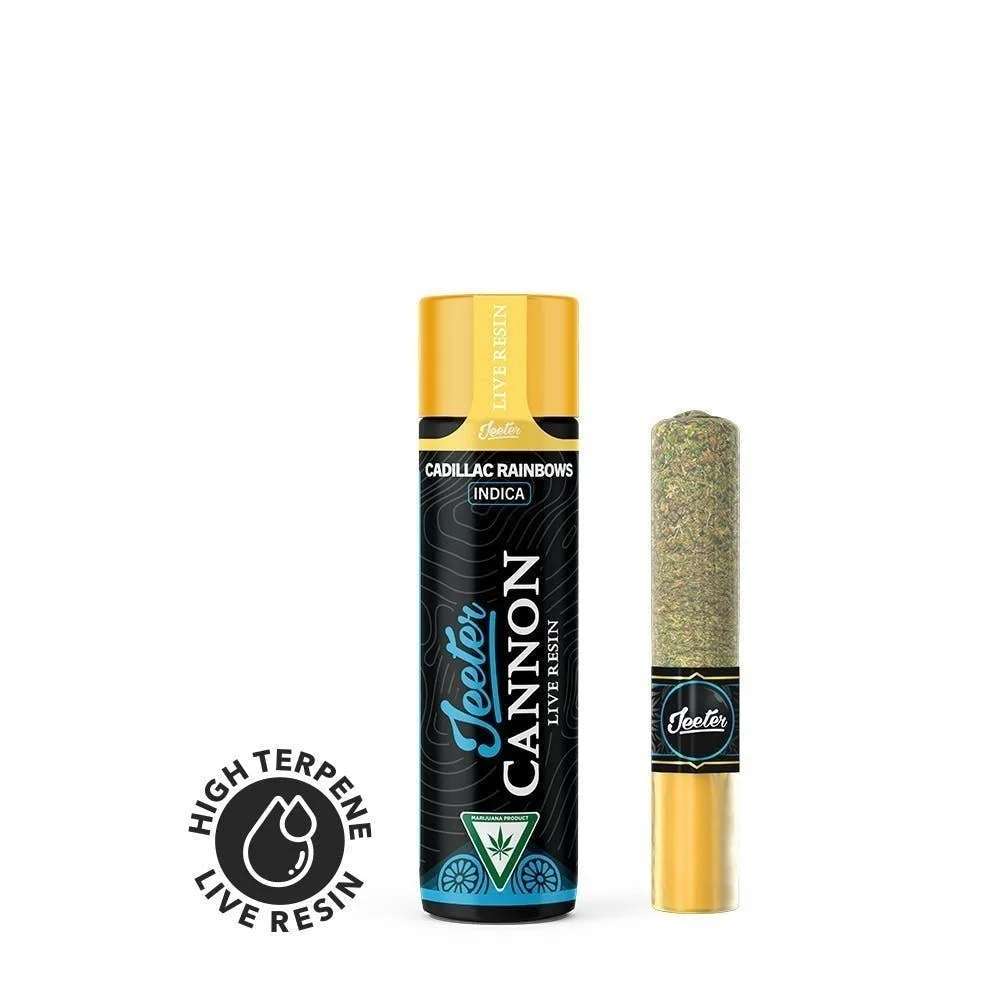Jeeter | Cadillac Rainbows | Live Resin Cannon | Infused Joint | 1.3g