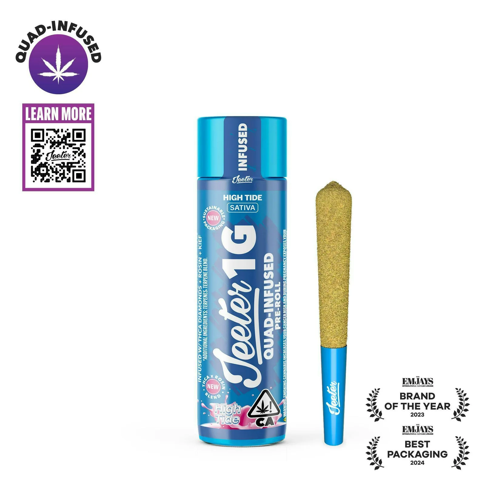 Jeeter | High Tide | Quad-Infused Joint | 1g