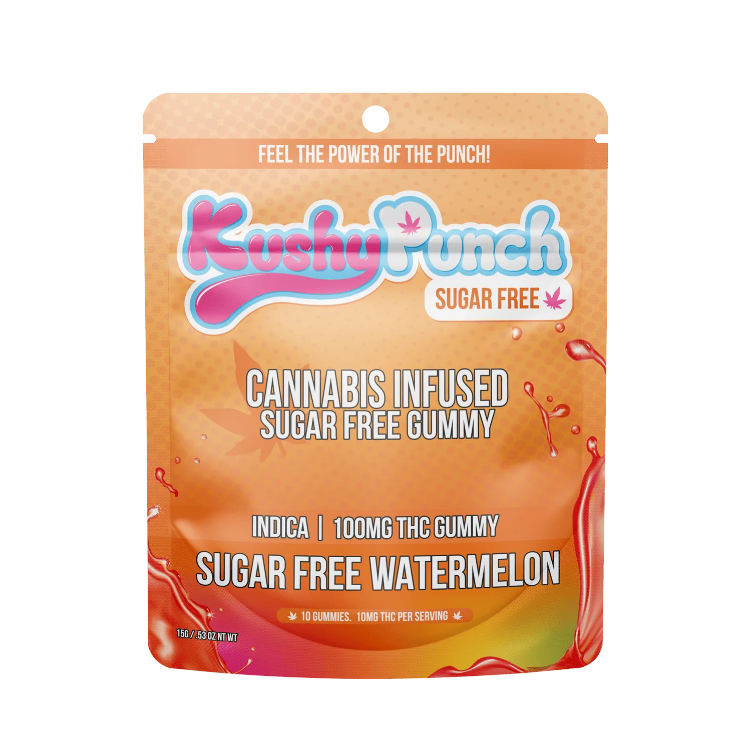Kushy Punch - SUGAR FREE INDICA Watermelon Gummy 100mg