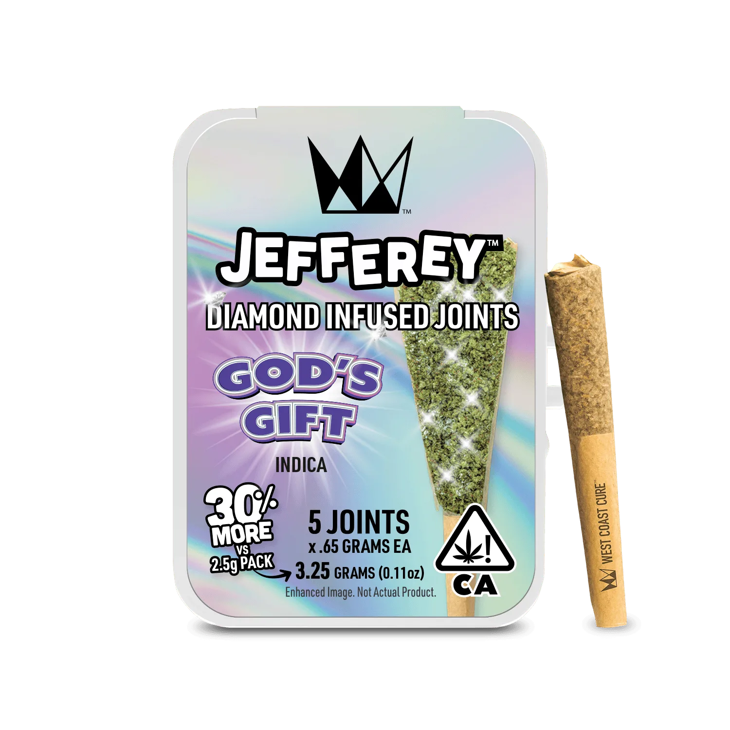 God's Gift - 0.65G Jefferey Infused Joint 5 Pack