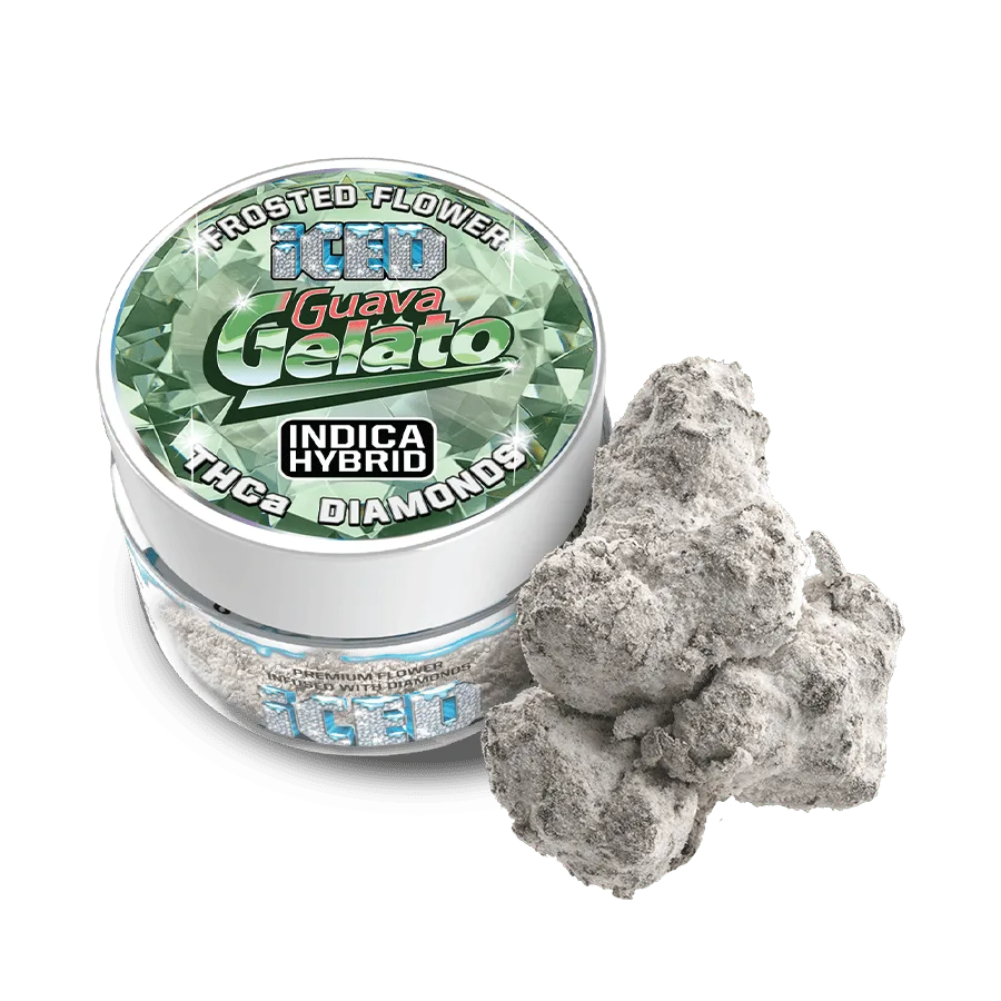 ICED - Diamond Infused Flower - 3.5g - Guava Gelato