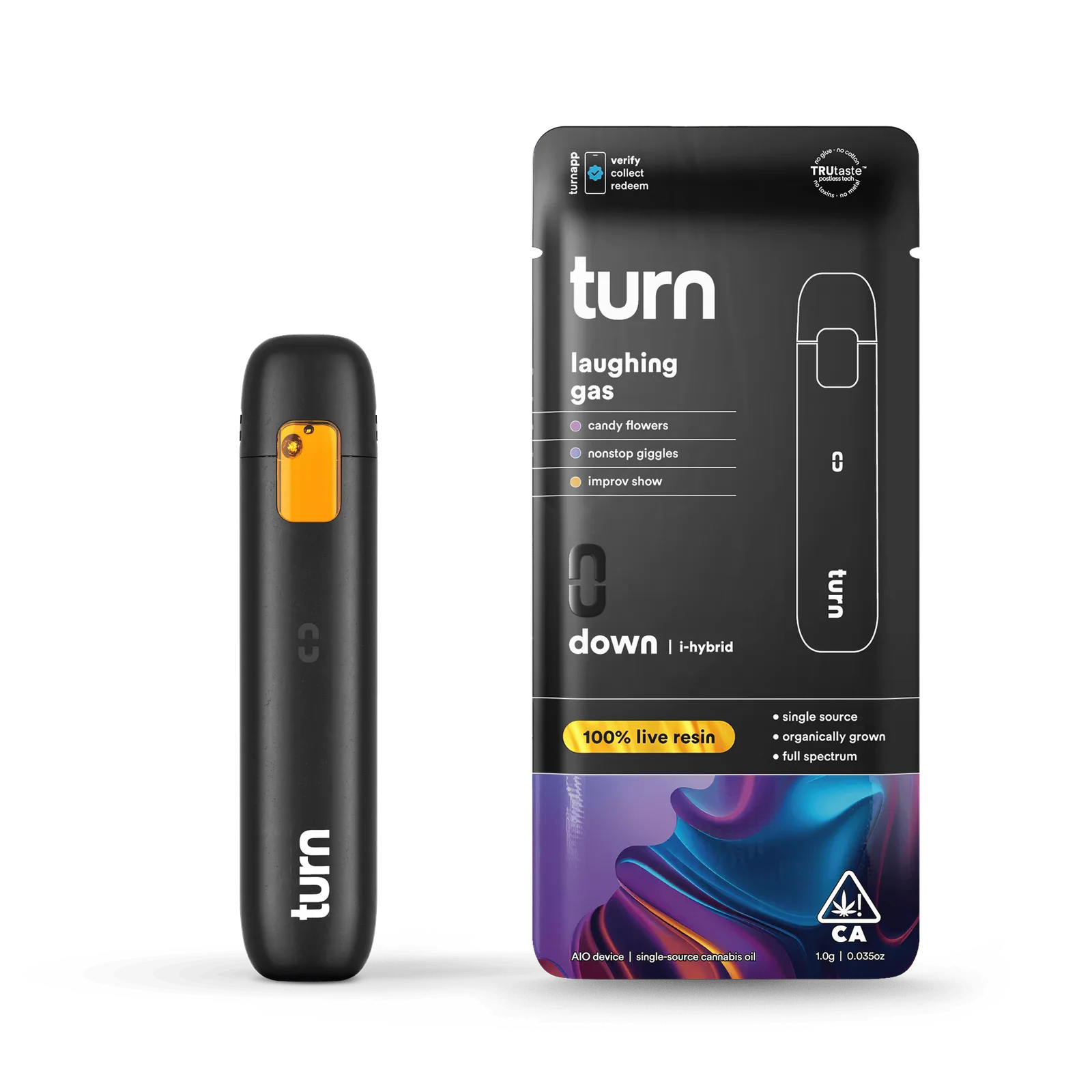 turn | Laughing Gas | Live Resin Disposable | 1g