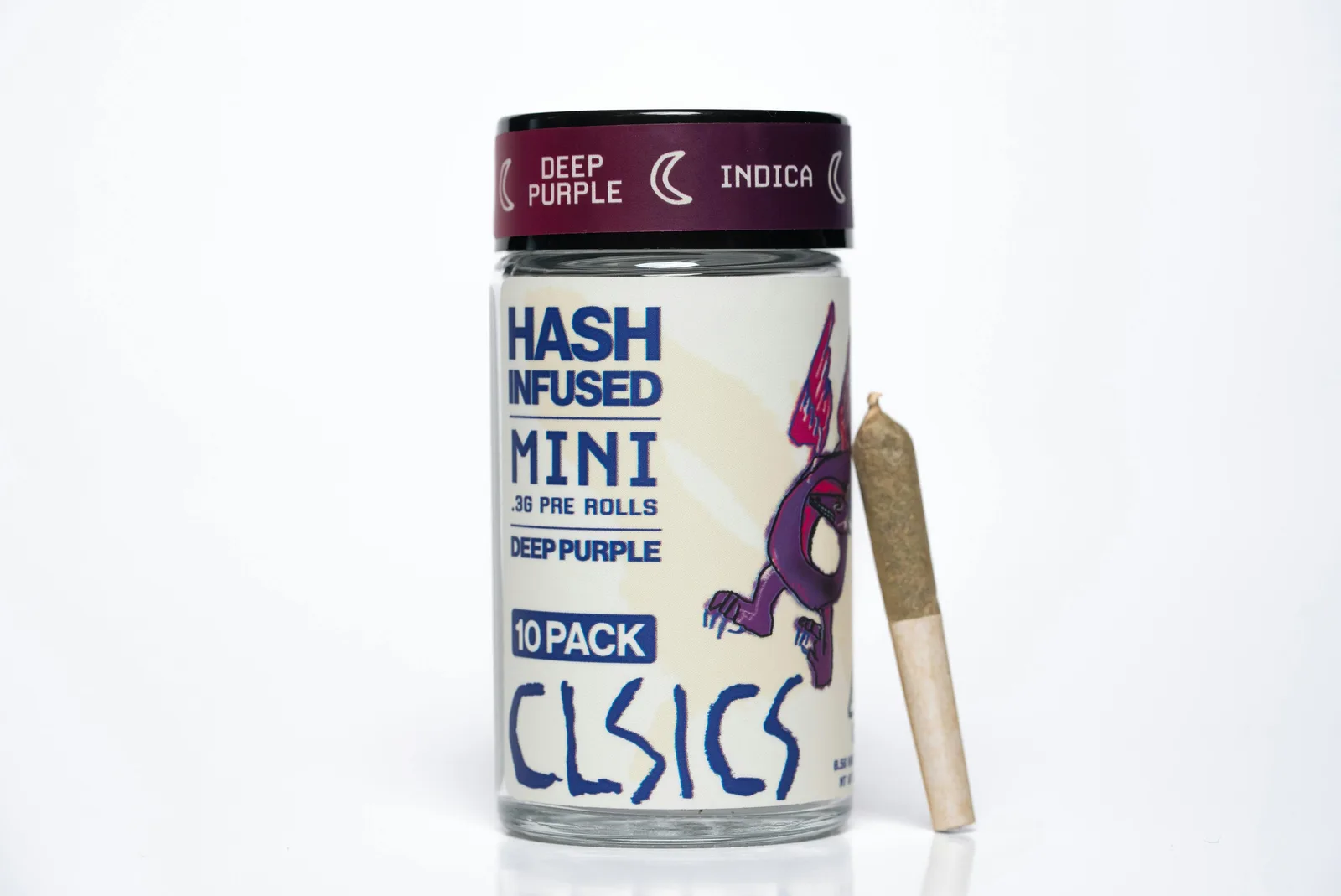 Deep Purple - 10Pk .3g Hash Infused Pre Rolls
