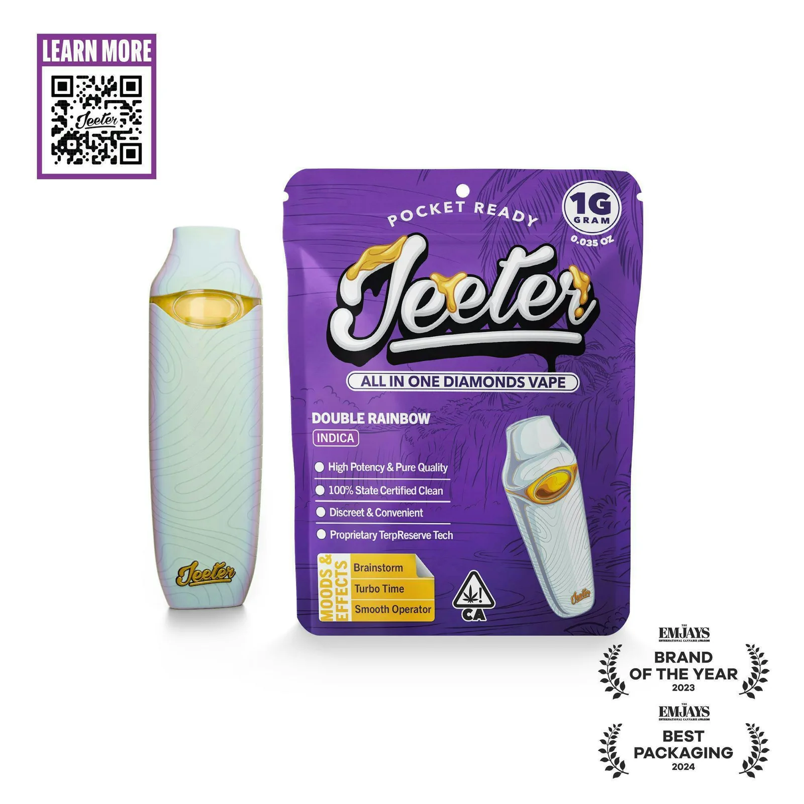 Jeeter | Double Rainbow | Diamonds Disposable | 1g