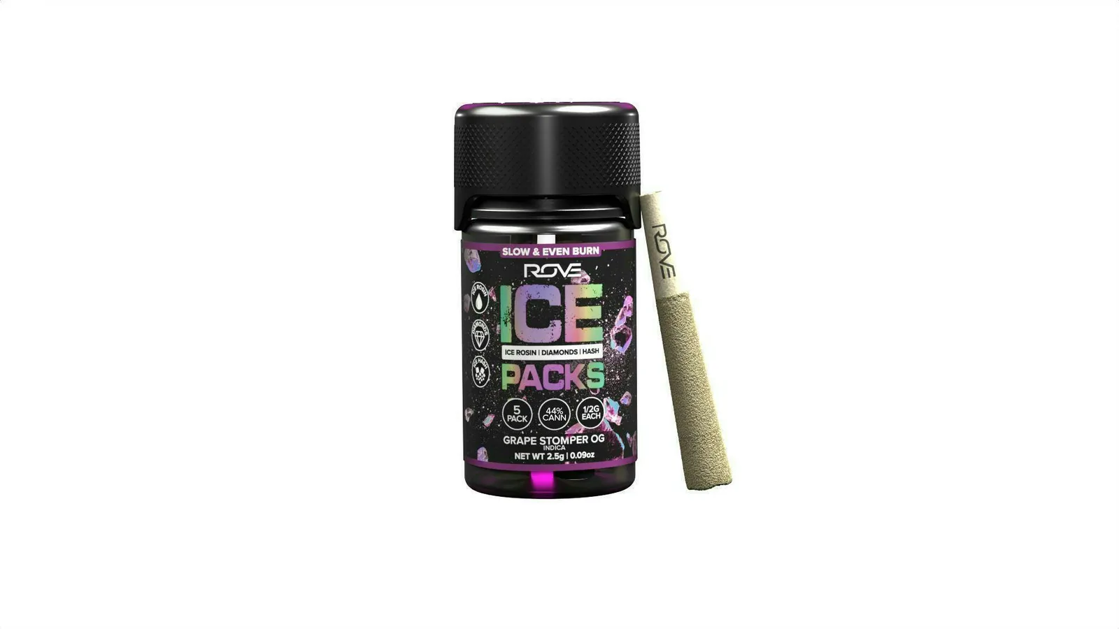Grape Stomper OG | Infused Ice Packs (Rosin, Hash, and Diamonds) | 5x 0.5g