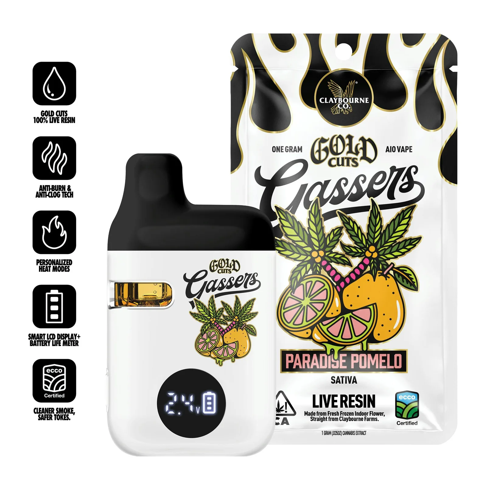 Paradise Pomelo (1g) - Gassers All-In-One Live Resin Vape