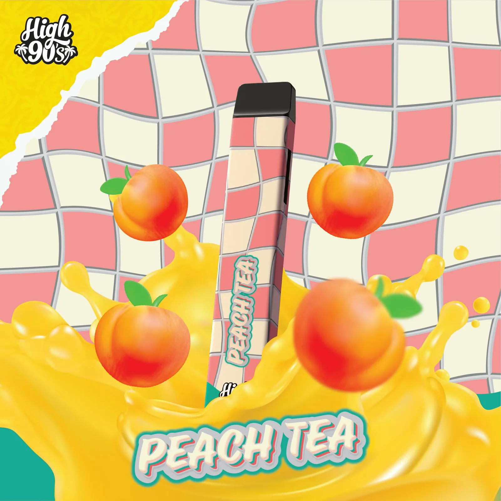 High 90s : Peach Tea 1g All-In-One Vape