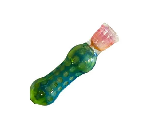 GLASS - 3" BUBBLE WIDE STEM CHILLUM - CHL259