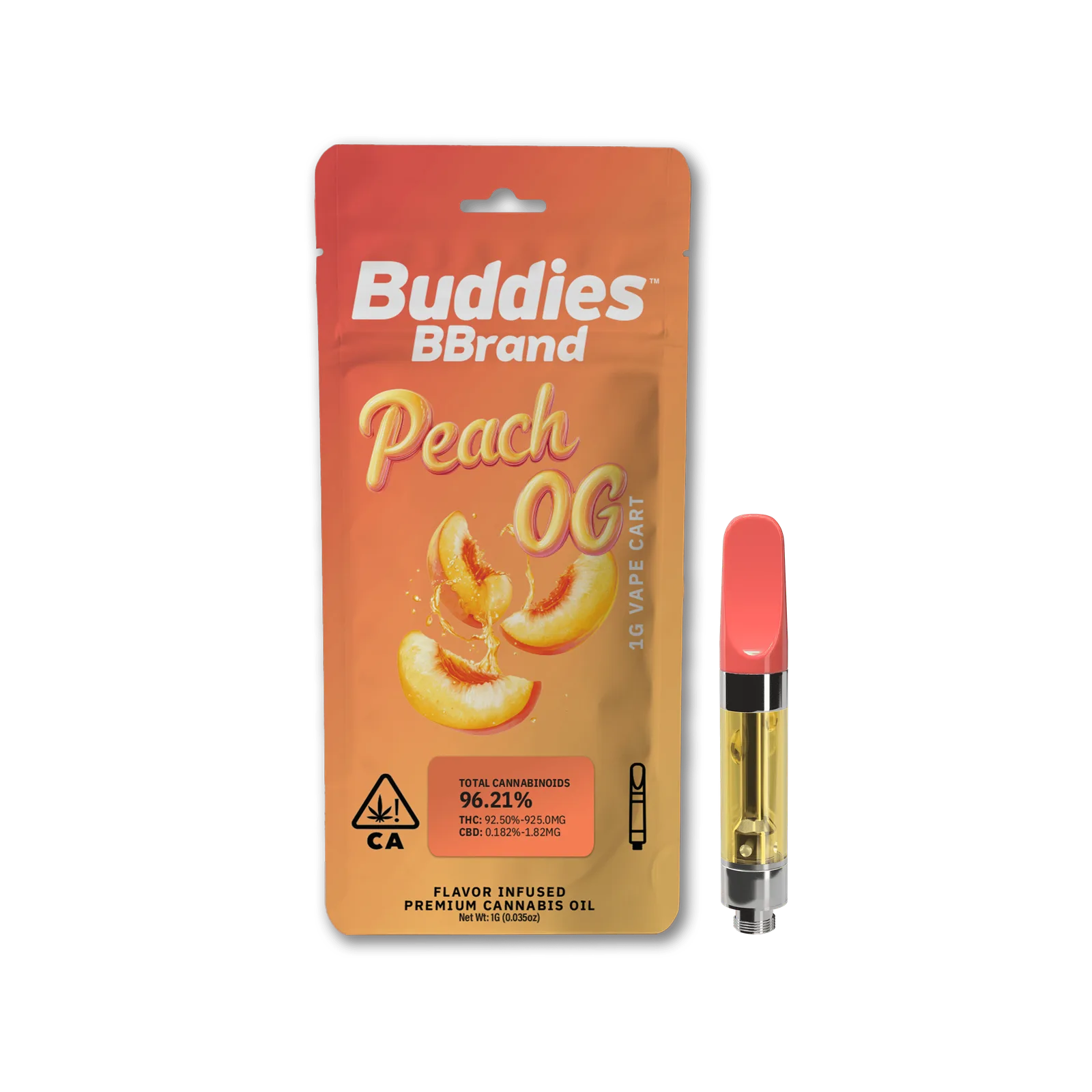 BBrand | 1g Vape Cartridge | Peach OG