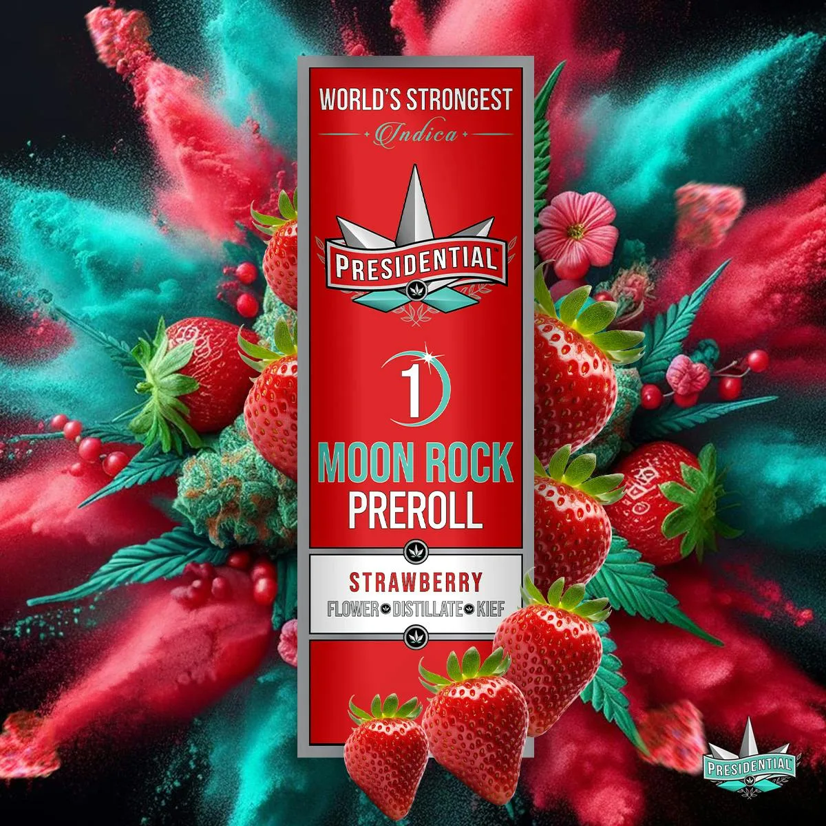Presidential Moon Rock Preroll - Strawberry (1g)