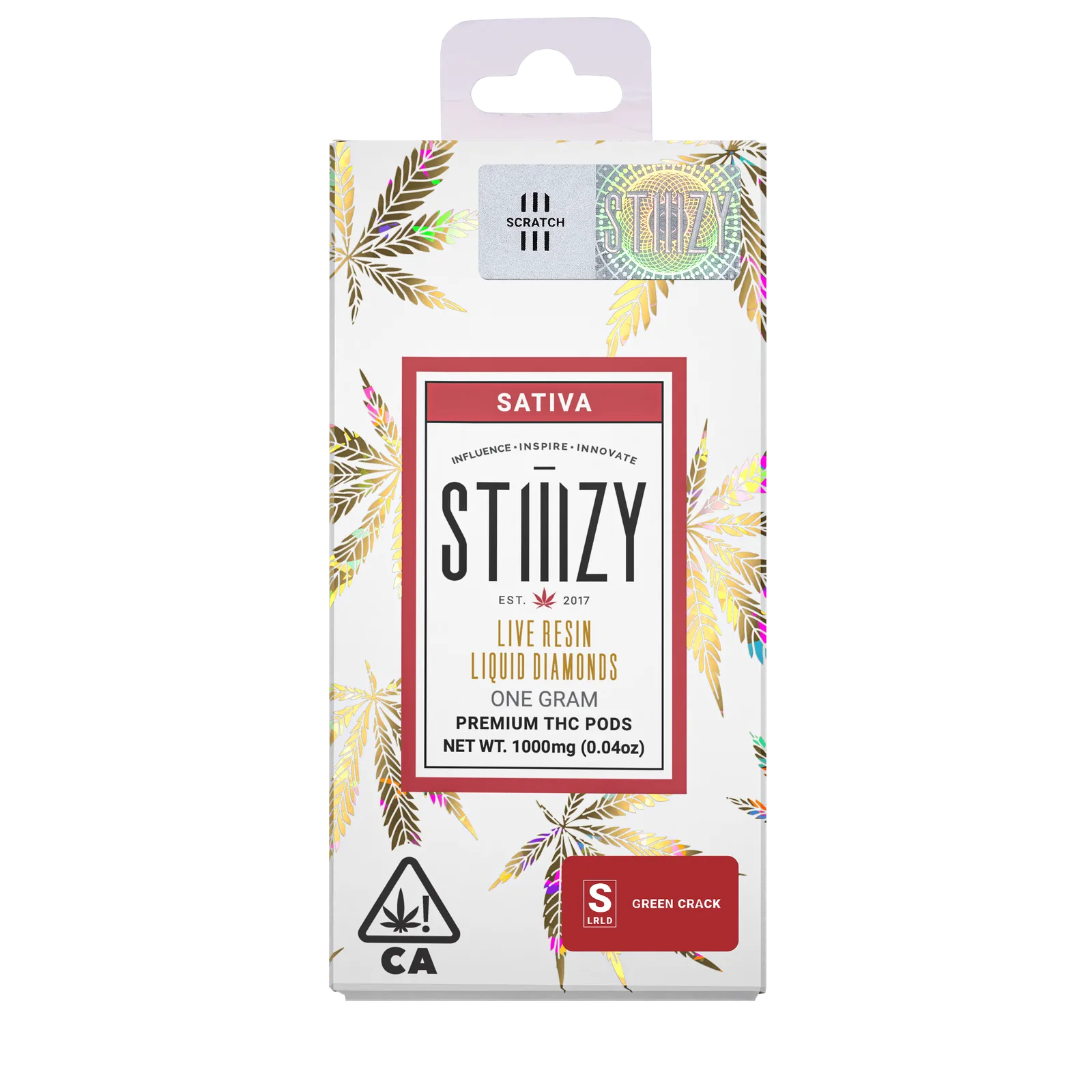 Vape Cartridge - GREEN CRACK 1G Live Resin Liquid Diamonds Pod - STIIIZY
