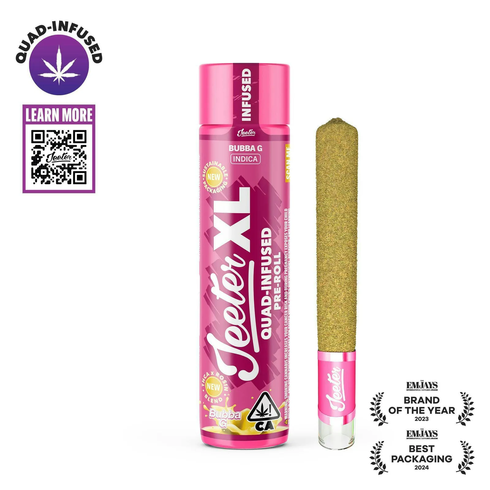 Jeeter | Bubba G | XL Quad-Infused Joint | 2g