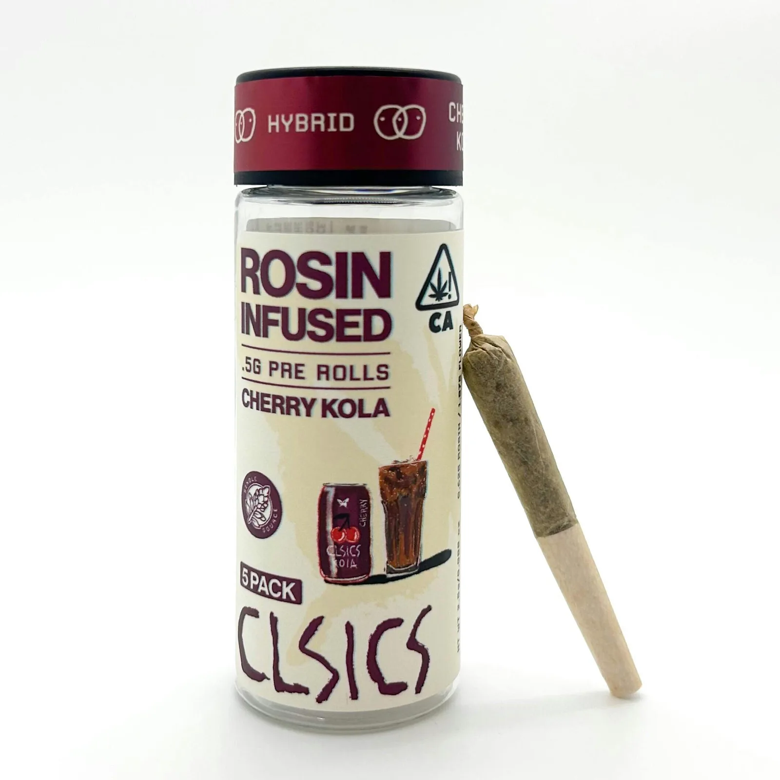 Cherry Kola - 5Pk .5g Rosin Infused Pre Rolls