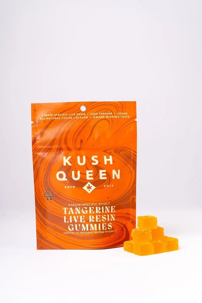 Strain-Specific Live Resin | Tangerine Gummies | 100mg | 10ct | 10mg/ea