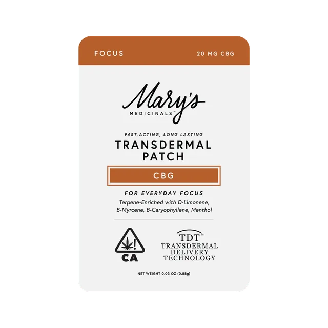 Focus (CBG) Transdermal Patch (CA)
