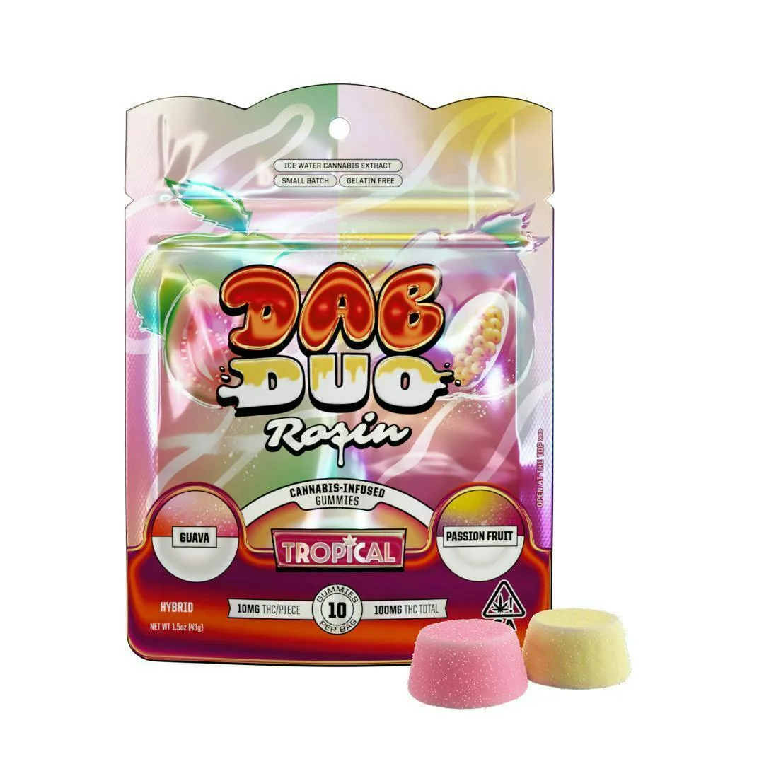 ABX - Guava + Passion Fruit Dab Duos Rosin Gummies - 100mg