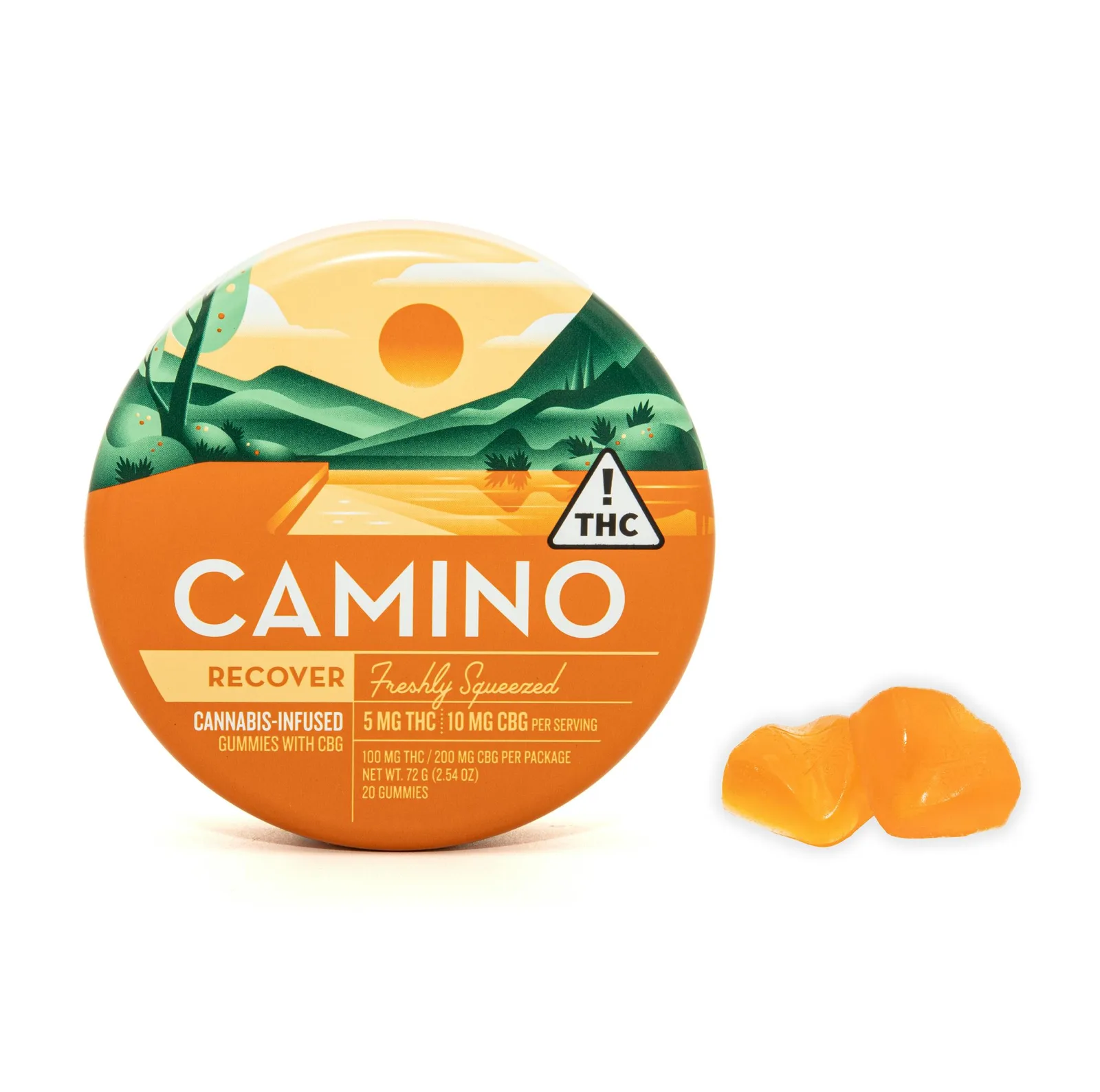 FRESHLY SQUEEZED 1:2 GUMMIES 20PC [100MG THC: 200MG CBG]