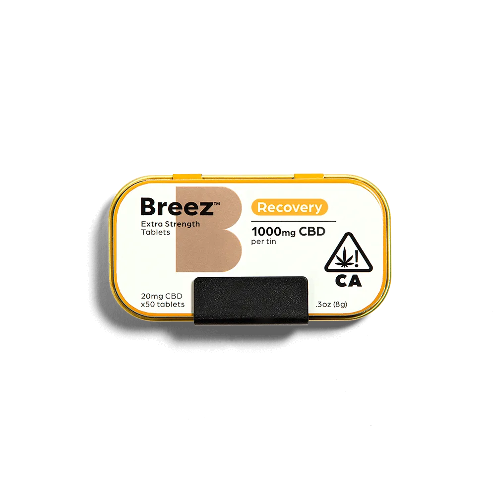 Breez Extra-Strength Recovery CBD Tablet Tin