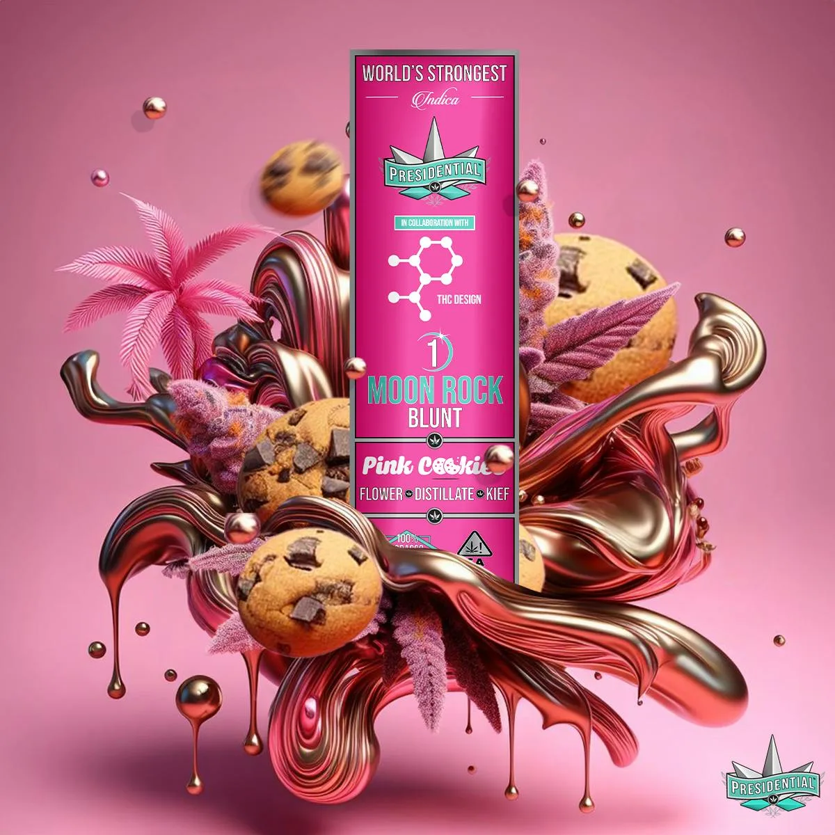 Presidential Moon Rock Blunt - Pink Cookies (1.5g)