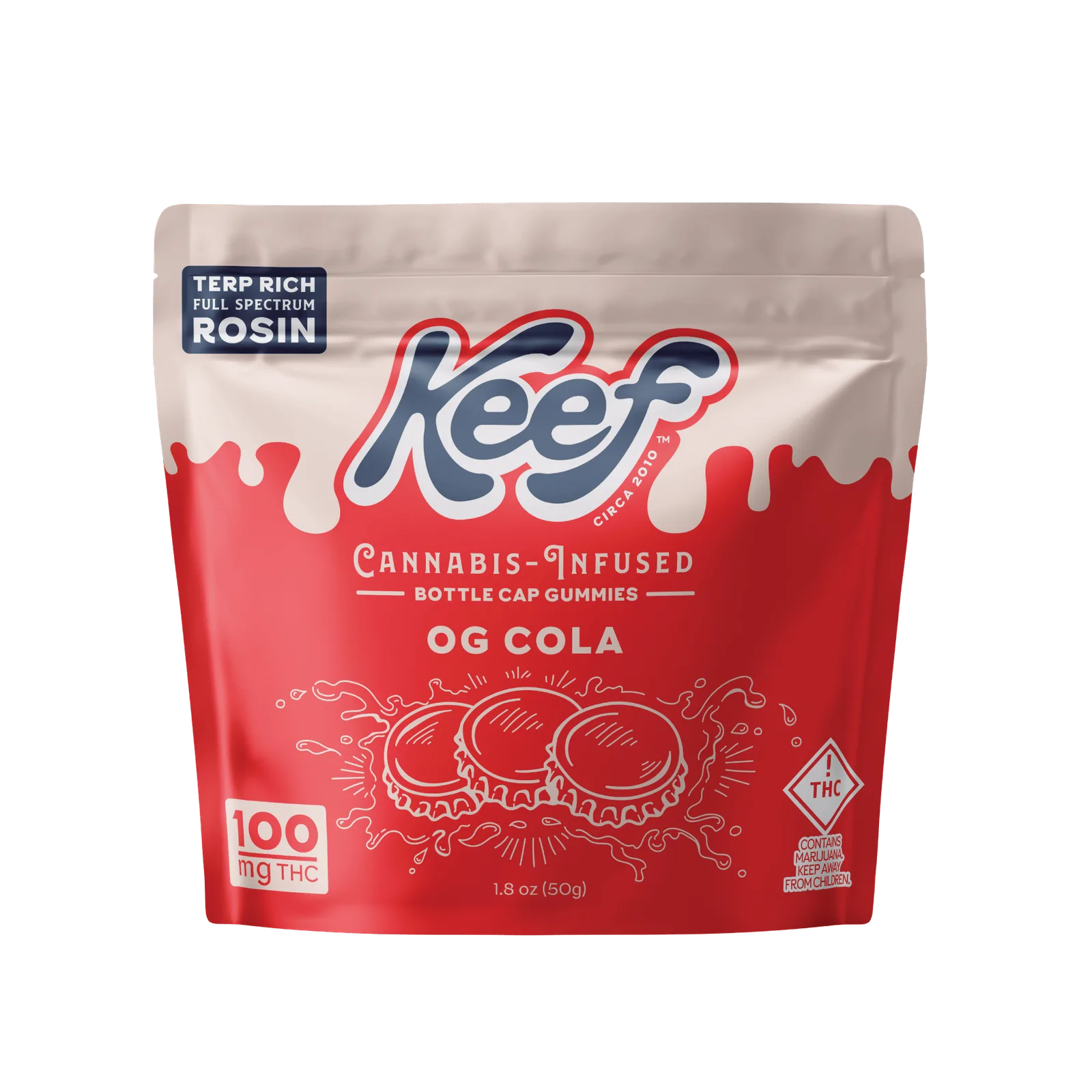 Keef Bottle Cap Gummies Original Cola