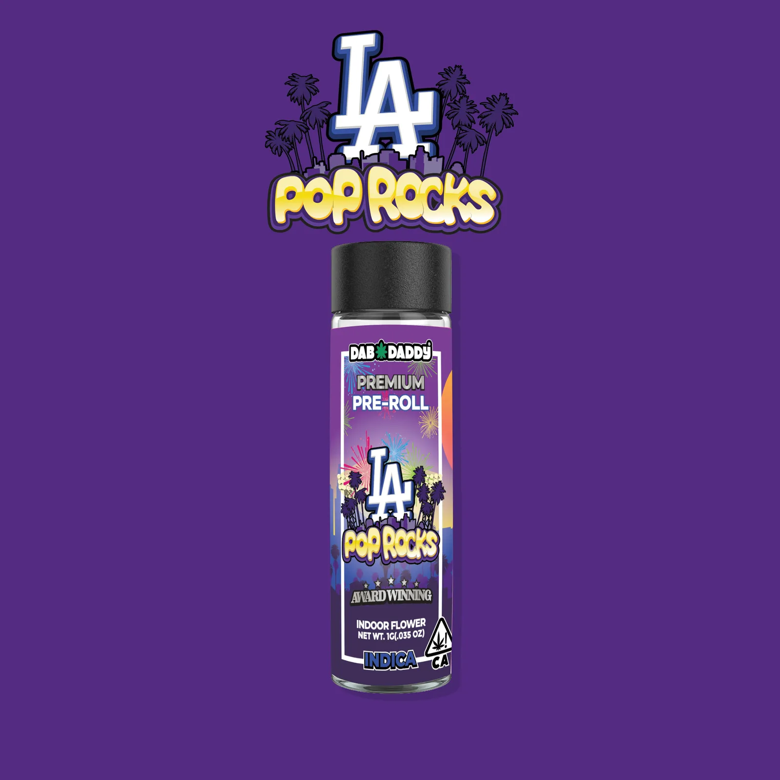 LA Pop Rocks Pre-Rolls Dab Daddy® (4x1g) 4g Premium Indoor Flower