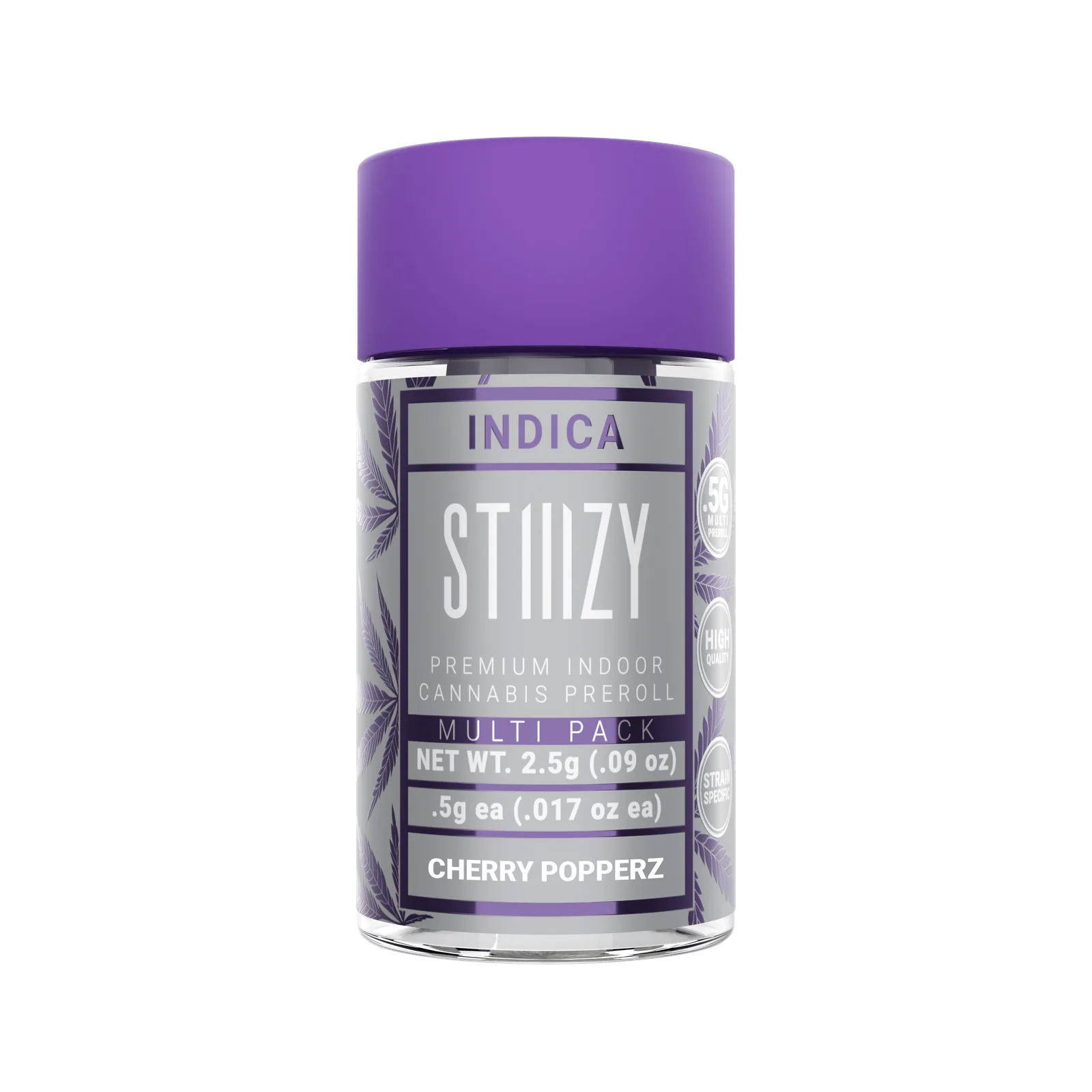 CHERRY POPPERZ - .5G Naked Preroll 5 Pack