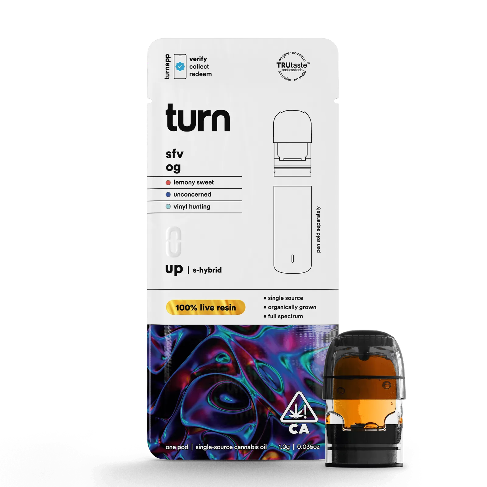 turn | SFV OG | Live Resin Pod | 1g