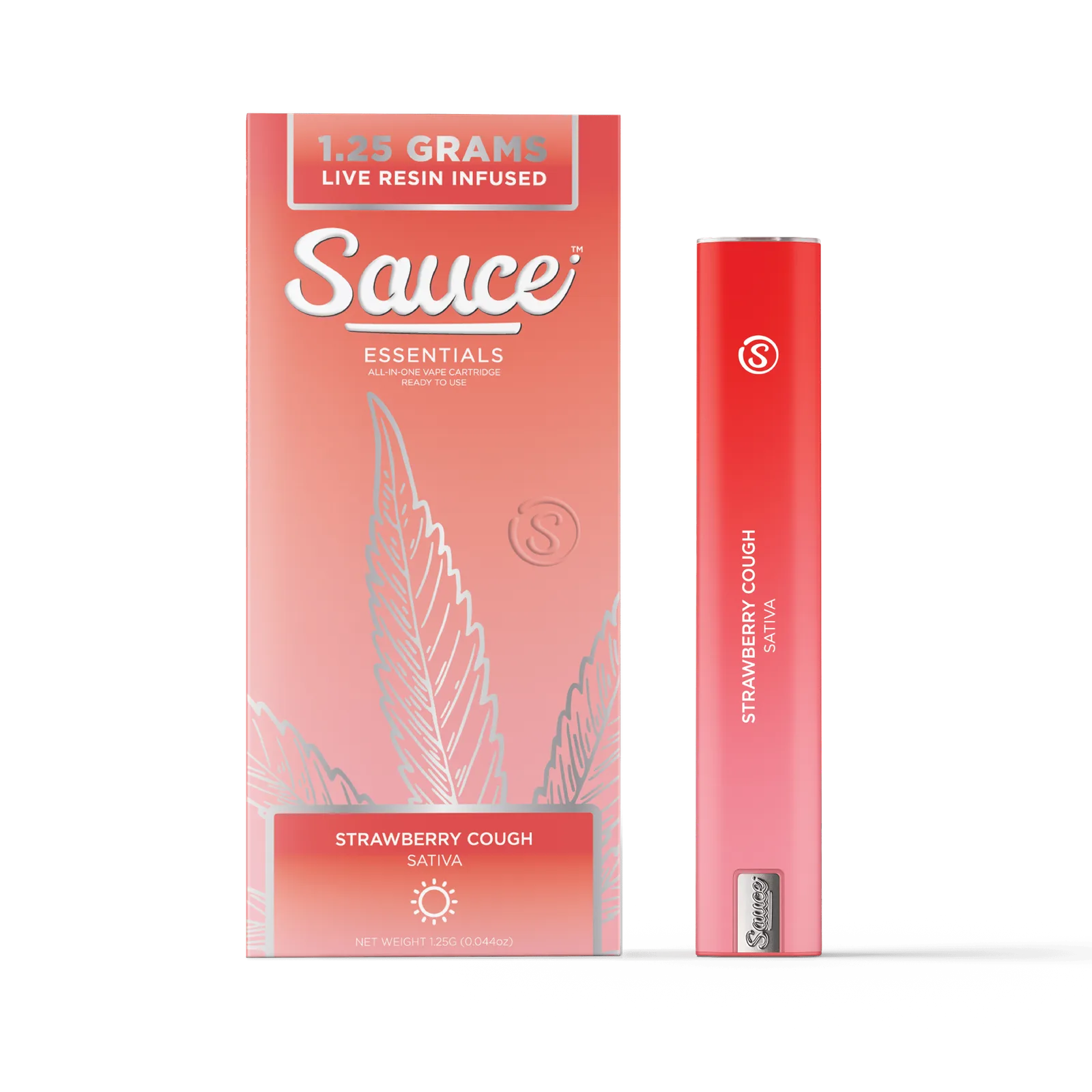 Sauce | Essentials | Strawberry Cough | Live Resin Disposable | 1.25g
