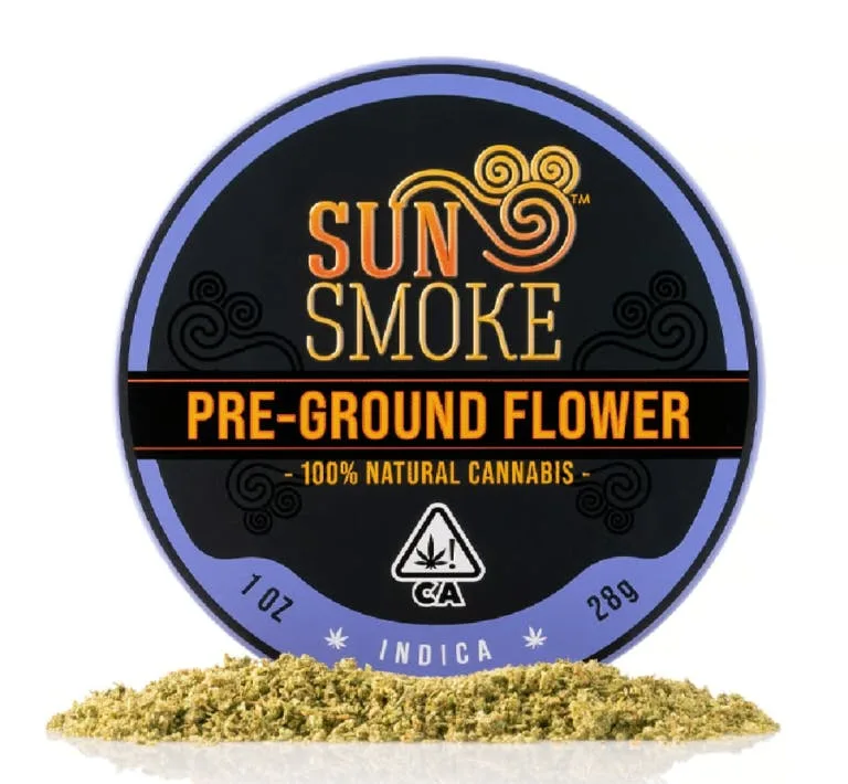 SunSmoke | Indica Blend | Flower | Pre-Ground | 1oz Tin