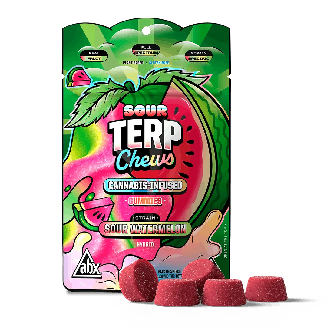 ABX - Sour Watermelon Terp Chews - 100mg