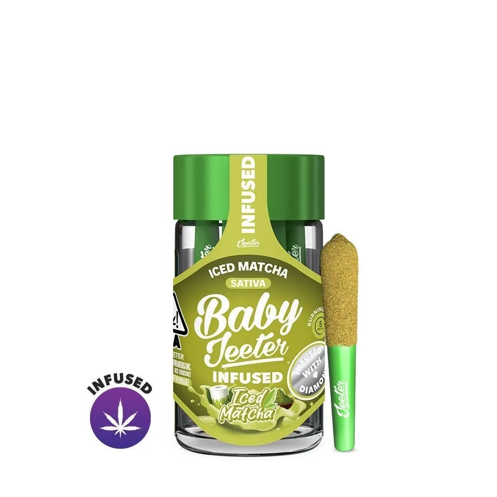 Jeeter | Iced Matcha | Baby Infused Minis | 0.5g each | 5pk
