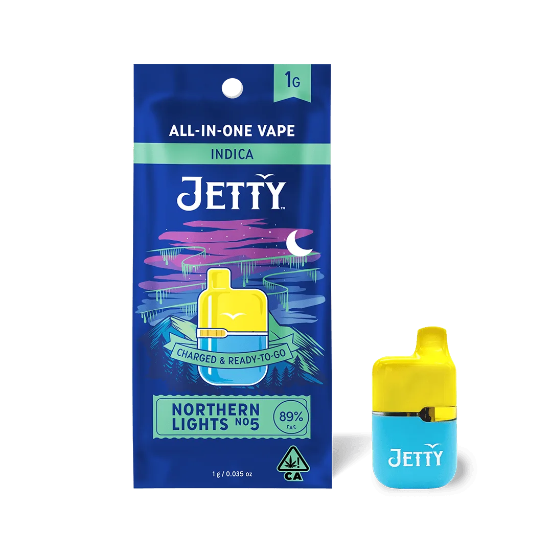 Jetty All-in-One Mini Tank Vape High THC 1g Northern Lights #5
