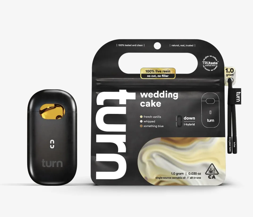 turn | Wedding Cake | Live Resin Disposable | 1g