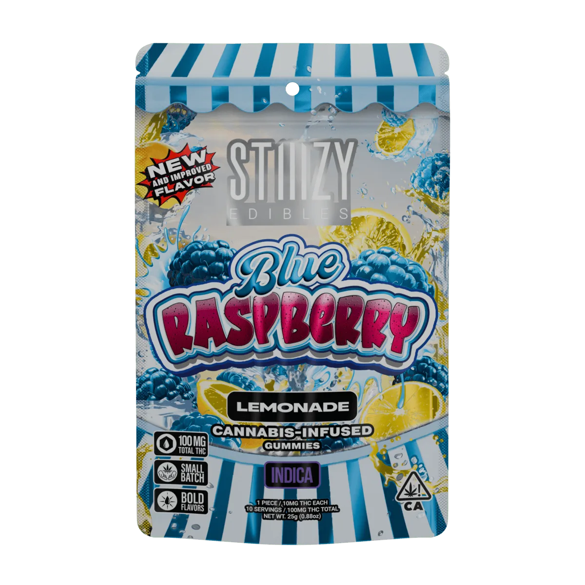 BLUE RASPBERRY - 100MG LEMONADE EDIBLES