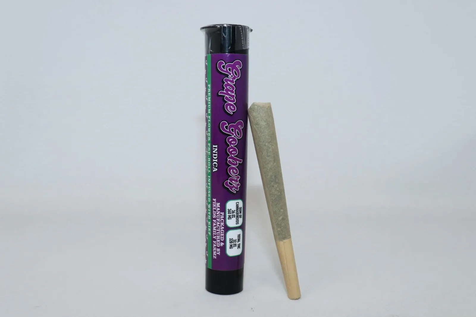 Grape Gooberz 1g Kief Infused Single Pre Roll