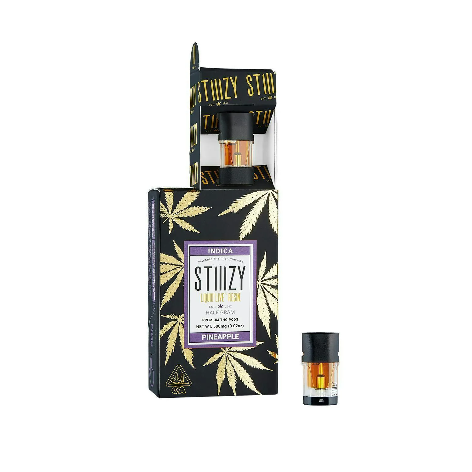 Vape Cartridge - PINEAPPLE .5G Live Resin Pod - STIIIZY