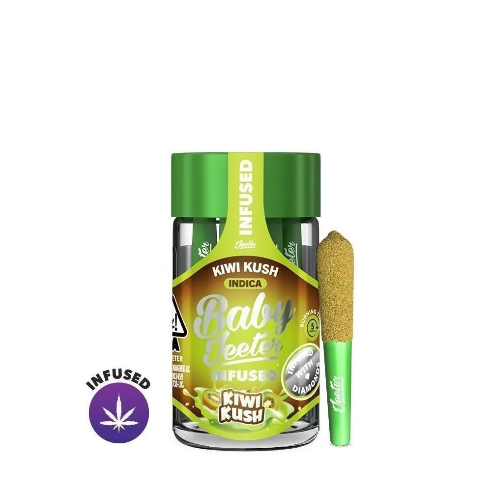 Jeeter | Kiwi Kush | Baby Infused Minis | 0.5g each | 5pk