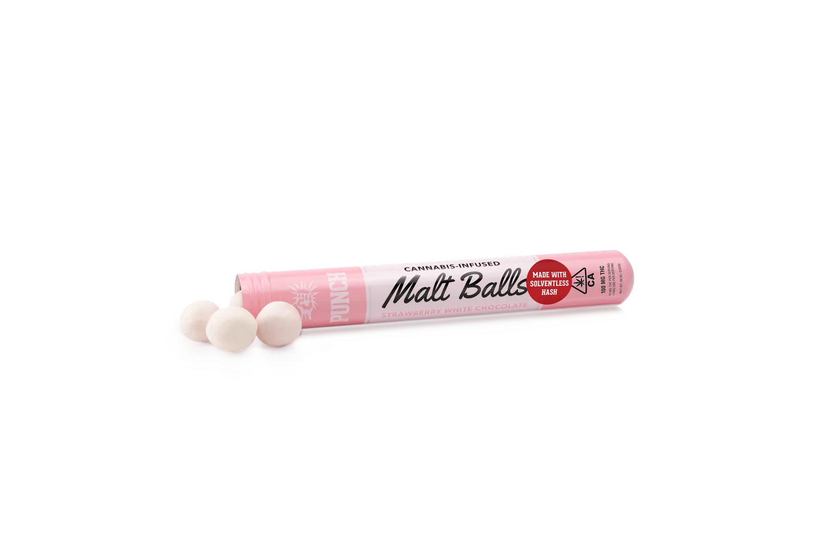 Strawberry White Chocolate Malt Balls