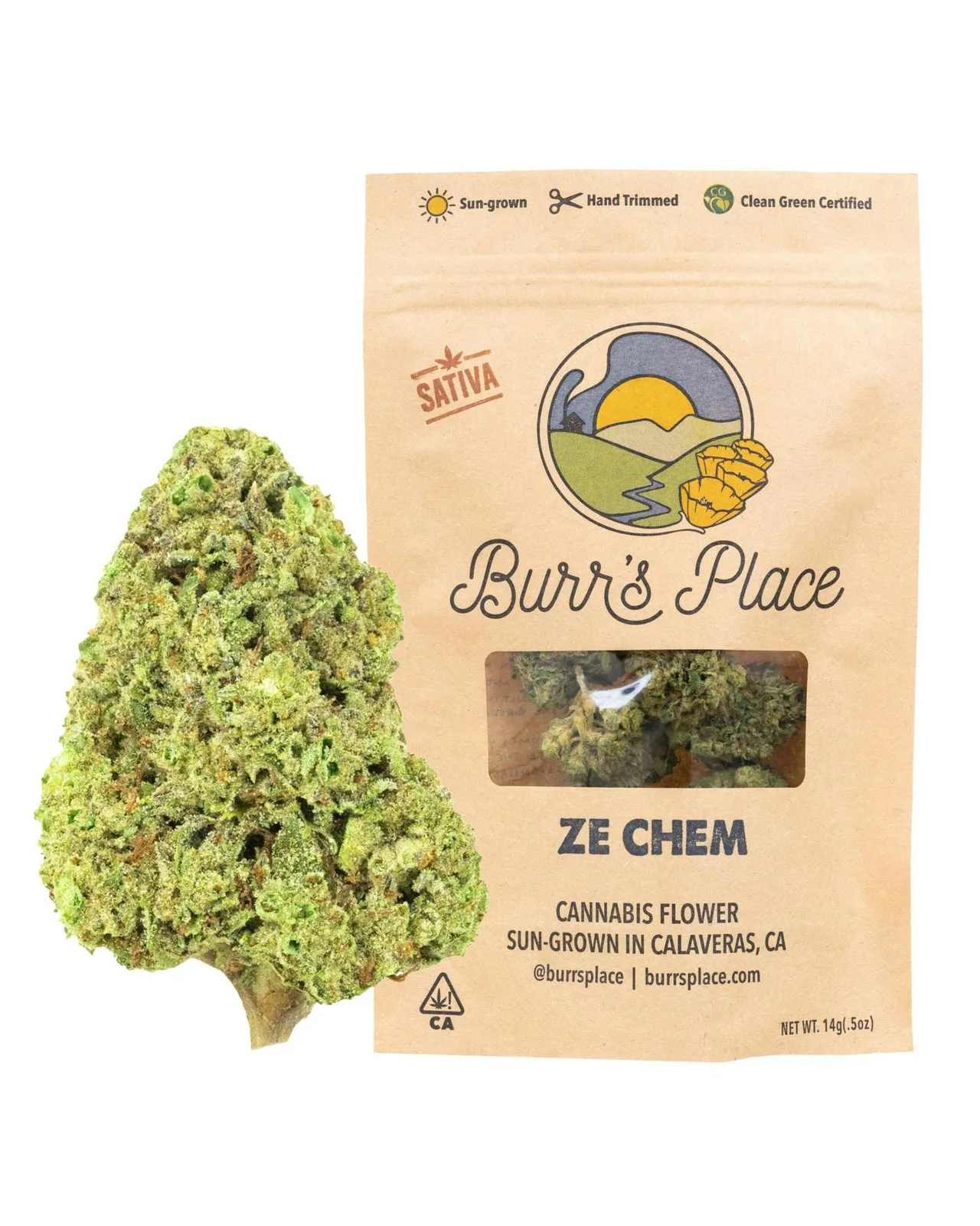 Burr's Place | Ze Chem - 14g Bag (Sativa)