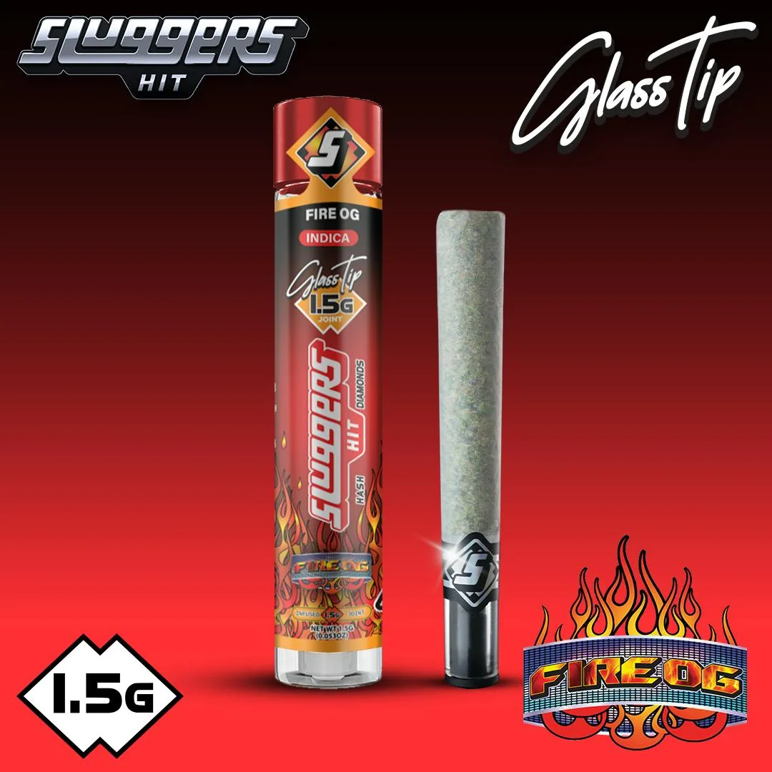 Sluggers - Infused Preroll - 1.5g Glasstip - Fire OG