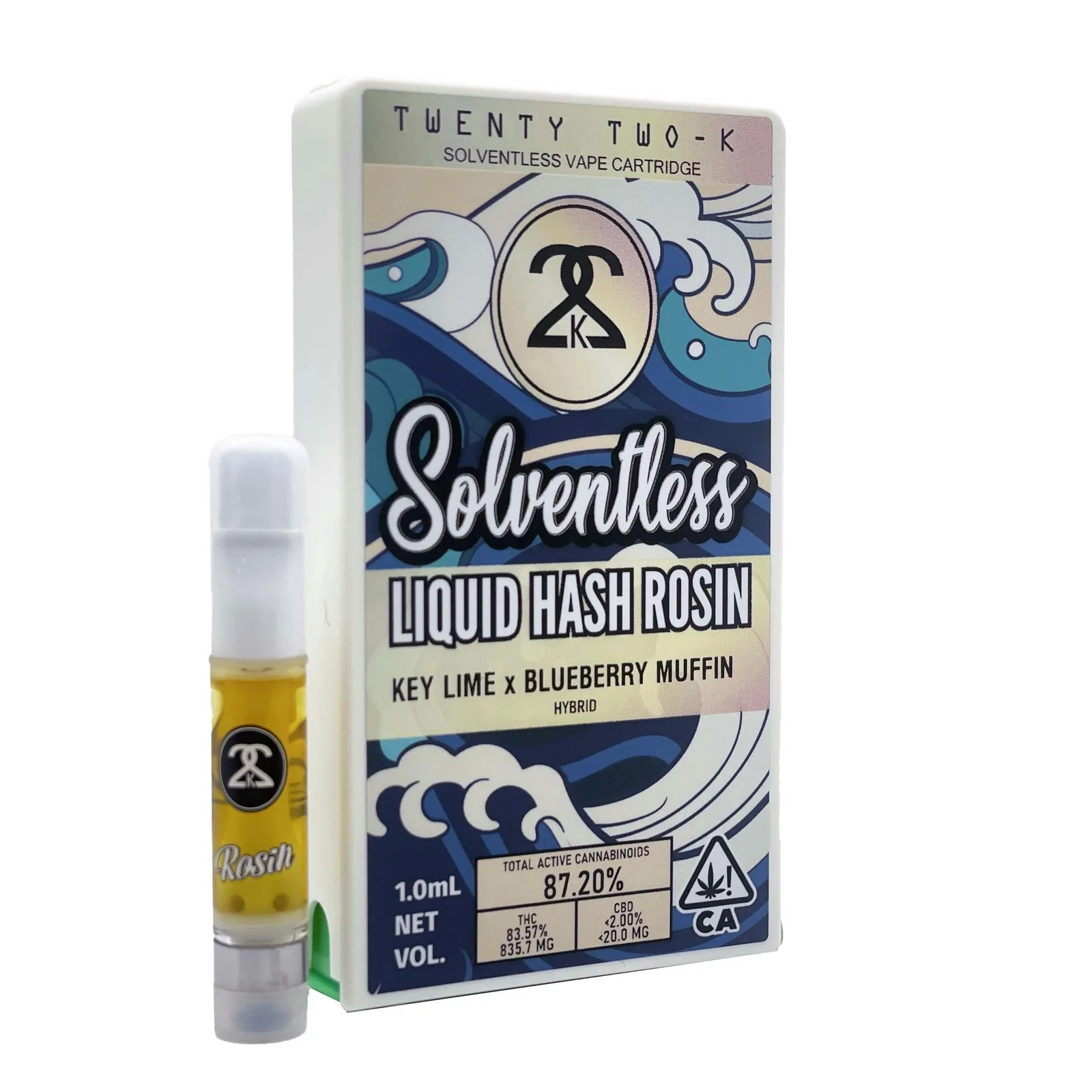 22K - Key Lime x Blueberry Muffin - Liquid Hash Rosin - 1.0ml Cartridge