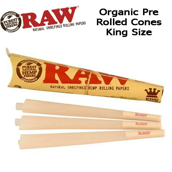 Raw Cones 3pk - King Size