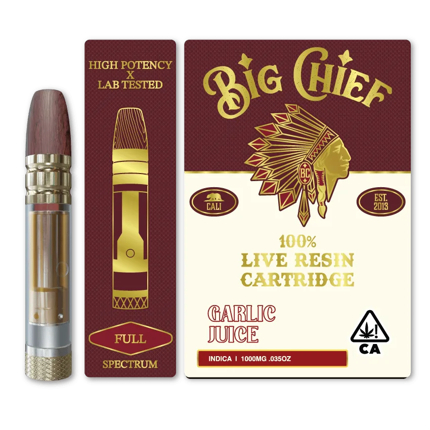 GARLIC JUICE - 100% Live Resin 1G Cartridge