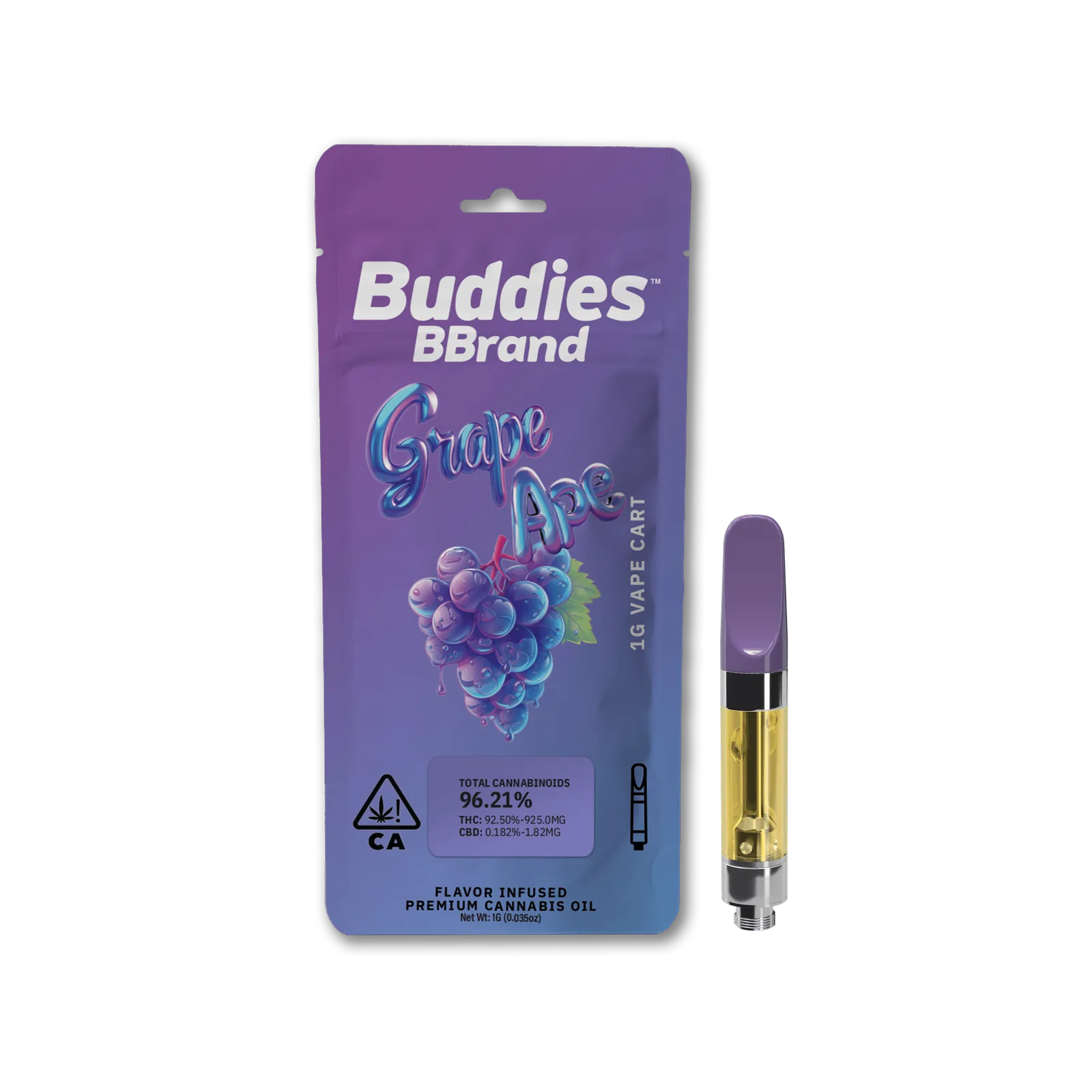 BBrand Grape Ape 1g Vape Cart