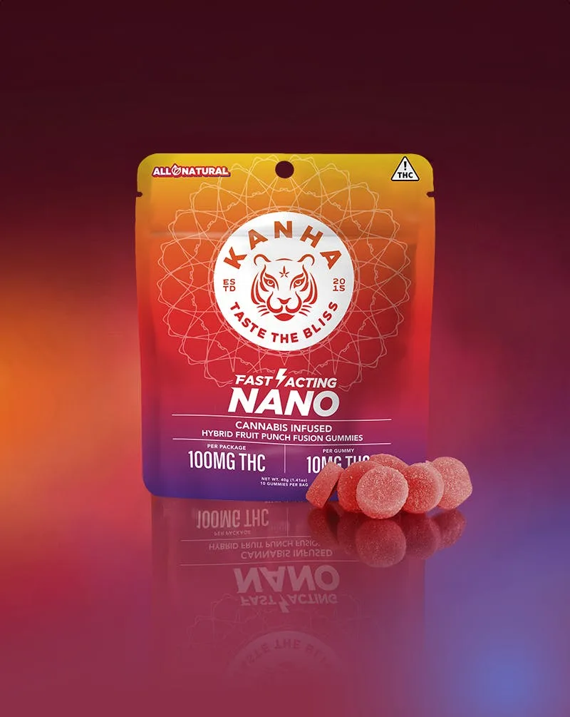 Fruit Punch Fusion | NANO | Hybrid | 100mg THC | 10-pack