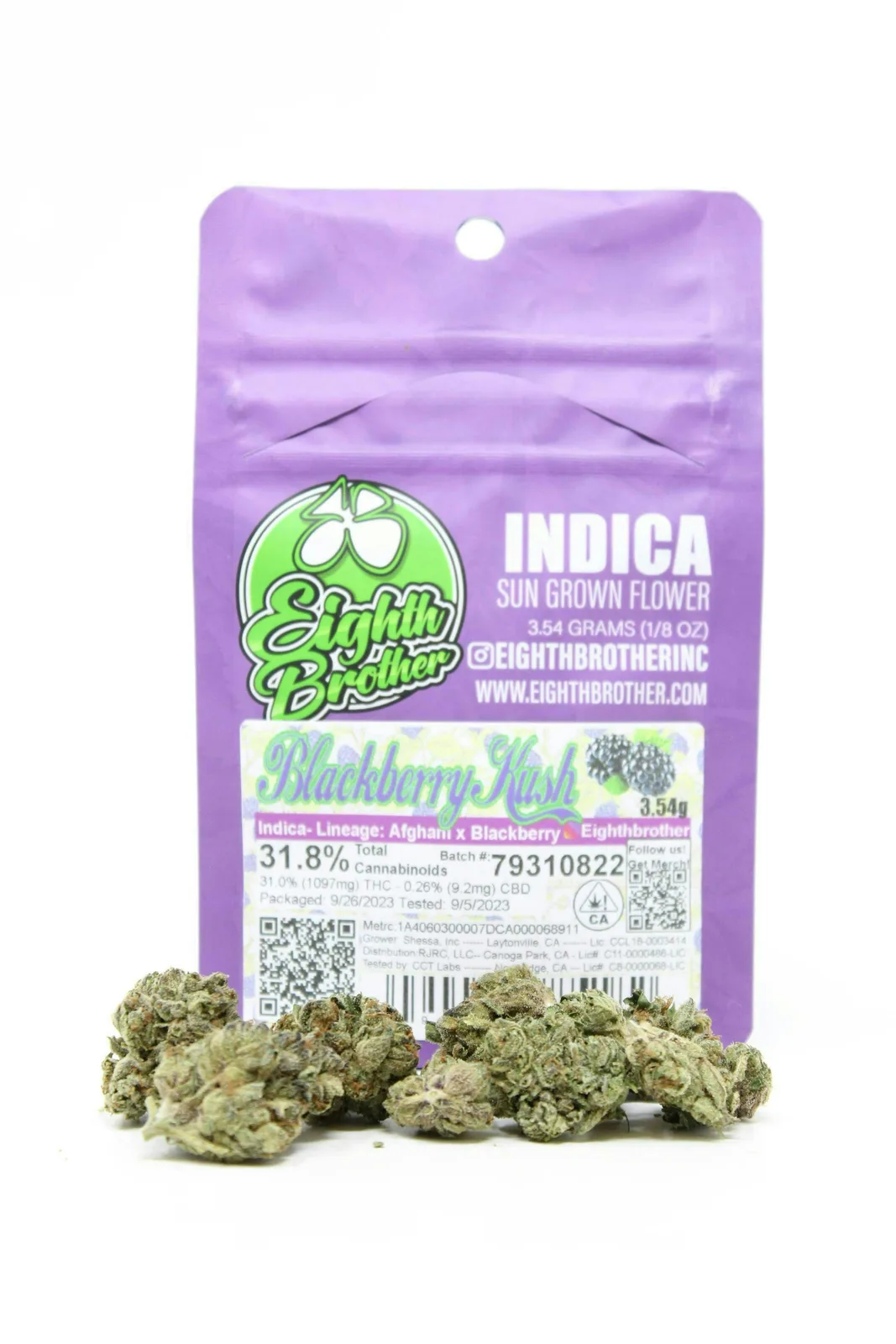 Eighth Brother | Blackberry Kush | Big Buds | 3.54g