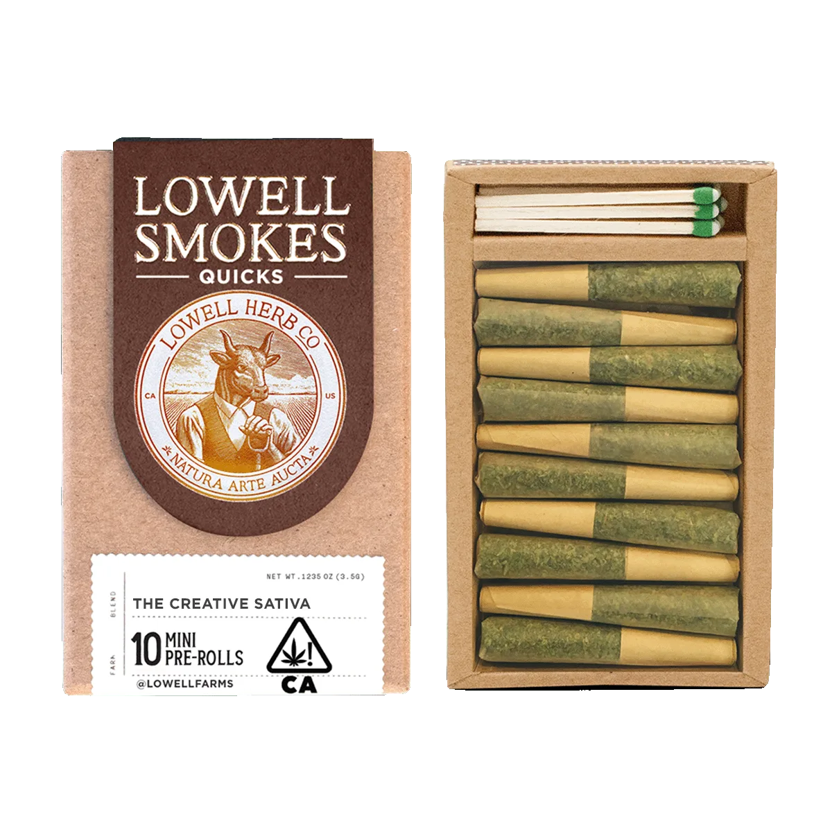 Lowell Quicks | 3.5g Pre Roll Pack | The Creative Sativa