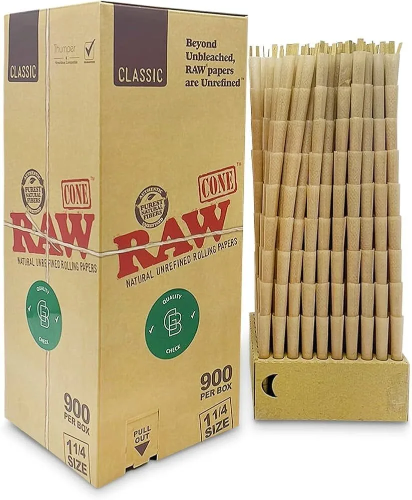 RAW - 900 PACK CONES (1 1/4)
