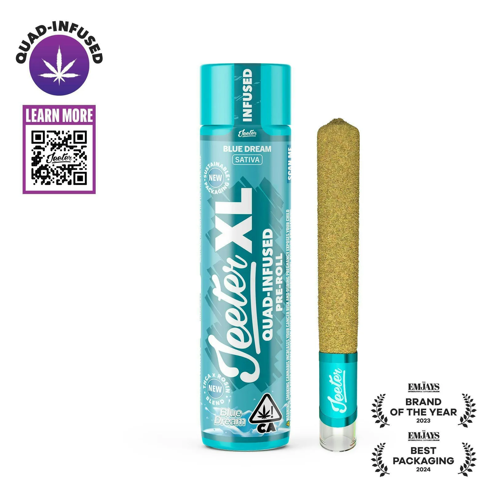 Jeeter | Blue Dream | XL Quad-Infused Joint | 2g
