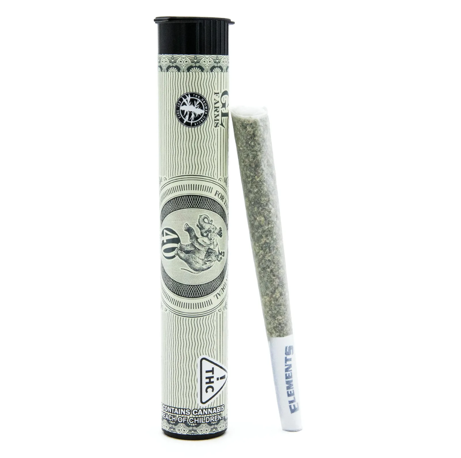 40 ELEPHANTS HASH ROSIN INFUSED PRE-ROLL [1G]